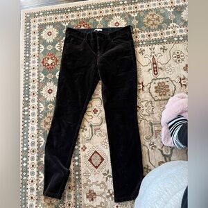 Vince Chocolate Brown Velvet Straught legJeans